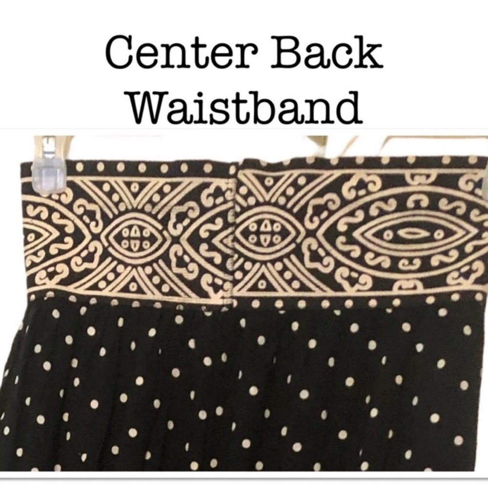 Vintage 90s Polka Dot High Waist Tapered Pants Statement Waistband M - Picture 6 of 8